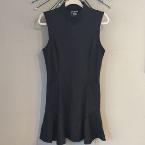 Jack Smith Medium Athletic Tennis Dress Black Pockets Nwt
